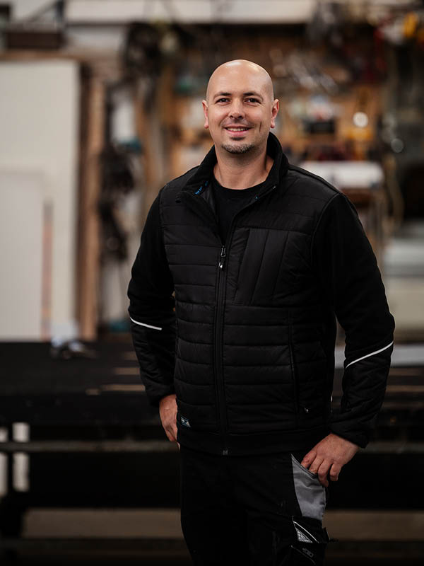 Tristan Tantius, Geschäftsführer der Glaserei Tantius